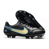 Nike Tiempo Legend 9 Elite FG Nouvel Noir Or Bleu