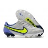 Nike Tiempo Legend 9 Elite FG Nouvel Gris Brouillard Volt Sapphire
