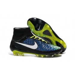 2015 Nouvelle Hommes Nike Magista Obra FG Bleu Noir Blanc Jaune
