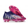 adidas Predator Edge+ FG Neuf Violet Equipe Argent Métallique Rose Choc Equipe