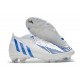 Chaussure adidas Predator Edge.1 FG Blanc Bleu Hi Res Blanc