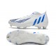 Chaussure adidas Predator Edge.1 FG Blanc Bleu Hi Res Blanc