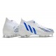 Chaussure adidas Predator Edge.1 FG Blanc Bleu Hi Res Blanc