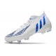 Chaussure adidas Predator Edge.1 FG Blanc Bleu Hi Res Blanc