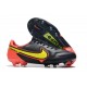 Nike Tiempo Legend 9 Elite FG Nouvel Noir Jaune Rouge