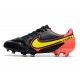 Nike Tiempo Legend 9 Elite FG Nouvel Noir Jaune Rouge