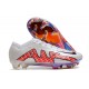Nike Zoom Mercurial Vapor 15 Elite FG Blanc Rouge