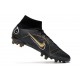 Nike Mercurial Superfly VIII Elite AG-Pro Noir Or Argent Métallique