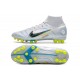 Nike Mercurial Superfly VIII Elite AG-Pro Ballon Gris Bleu Foncé