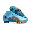Nike Mercurial Superfly VIII Elite AG-Pro Bleu Chlorine Orange Laser Marina