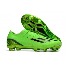 adidas X Speedportal.1 FG Crampons Vert Solaire Noir Jaune Solaire