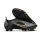 Nike Mercurial Vapor 14 Elite Pro AG Noir Or Métallique Argent