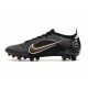 Nike Mercurial Vapor 14 Elite Pro AG Noir Or Métallique Argent