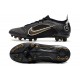 Nike Mercurial Vapor 14 Elite Pro AG Noir Or Métallique Argent