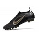 Nike Mercurial Vapor 14 Elite Pro AG Noir Or Métallique Argent