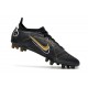 Nike Mercurial Vapor 14 Elite Pro AG Noir Or Métallique Argent