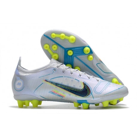 Nike Mercurial Vapor 14 Elite Pro AG Ballon Gris Bleu Foncé