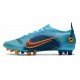 Nike Mercurial Vapor 14 Elite Pro AG Bleu Chlorine Orange Laser Marina