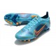 Nike Mercurial Vapor 14 Elite Pro AG Bleu Chlorine Orange Laser Marina