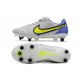 Nike Tiempo Legend IX Elite SG Pro Gris Brouillard Volt Sapphire