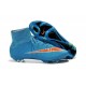 2015 Nike Mercurial Superfly 4 FG Crampons de Football Bleu Orange