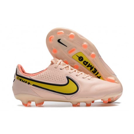 Nike Tiempo Legend 9 Elite FG Nouvel Guava Ice Jaune Strike Sunset Glow