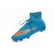 2015 Nike Mercurial Superfly 4 FG Crampons de Football Bleu Orange