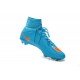 2015 Nike Mercurial Superfly 4 FG Crampons de Football Bleu Orange
