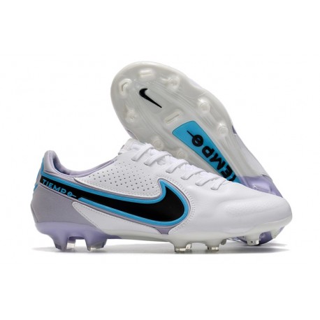 Nike Tiempo Legend 9 Elite FG Nouvel Blanc Bleu