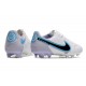Nike Tiempo Legend 9 Elite FG Nouvel Blanc Bleu