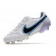 Nike Tiempo Legend 9 Elite FG Nouvel Blanc Bleu