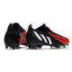 adidas Predator Edge.1 Low FG Chaussures Noir Blanc Rouge