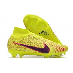 Nike Air Zoom Mercurial Superfly IX Elite FG Jaune Rouge Noir