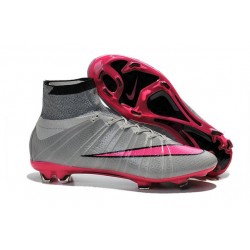Nouveau Chaussure de Football Nike Mercurial Superfly CR FG Gris Hyper Rose