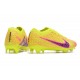 Nike Zoom Mercurial Vapor 15 Elite FG Jaune Rose
