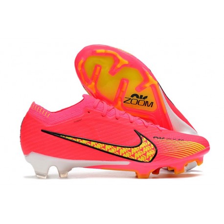 Nike Zoom Mercurial Vapor 15 Elite FG Rouge Jaune
