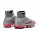 Nouveau Chaussure de Football Nike Mercurial Superfly CR FG Gris Hyper Rose