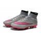 Nouveau Chaussure de Football Nike Mercurial Superfly CR FG Gris Hyper Rose