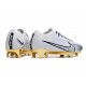 Nike Zoom Mercurial Vapor 15 Elite FG Blanc Or Noir