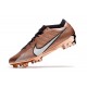 Nike Zoom Mercurial Vapor 15 Elite FG Mbappe Cuivre Métallique