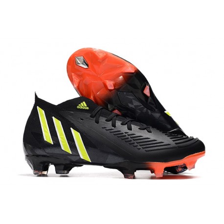 Chaussure adidas Predator Edge.1 FG Noir Jaune Rouge