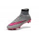 Nouveau Chaussure de Football Nike Mercurial Superfly CR FG Gris Hyper Rose
