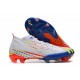Chaussure adidas Predator Edge.1 FG Blanc Jaune Solaire Bleu Power