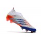 Chaussure adidas Predator Edge.1 FG Blanc Jaune Solaire Bleu Power