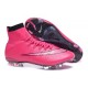 2015 Nike Mercurial Superfly 4 FG Crampons de Football Noir Rose