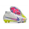 Nike Zoom Mercurial Superfly 9 Elite FG Blanc Rose Bleu