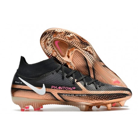 Nike Phantom GT2 DF Elite FG Cuivre Métallique Blanc Noir