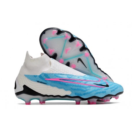 Nike Phantom GX Elite DF Link FG Bleu Baltique Rose Blanc Bleu Laser