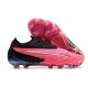 Chaussure Nike Phantom GX Elite FG Rose Noir Blanc