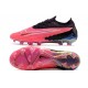Chaussure Nike Phantom GX Elite FG Rose Noir Blanc